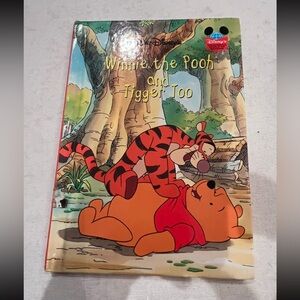 Vintage Disney Winnie the Pooh and Tigger Too Storybook hardback book
